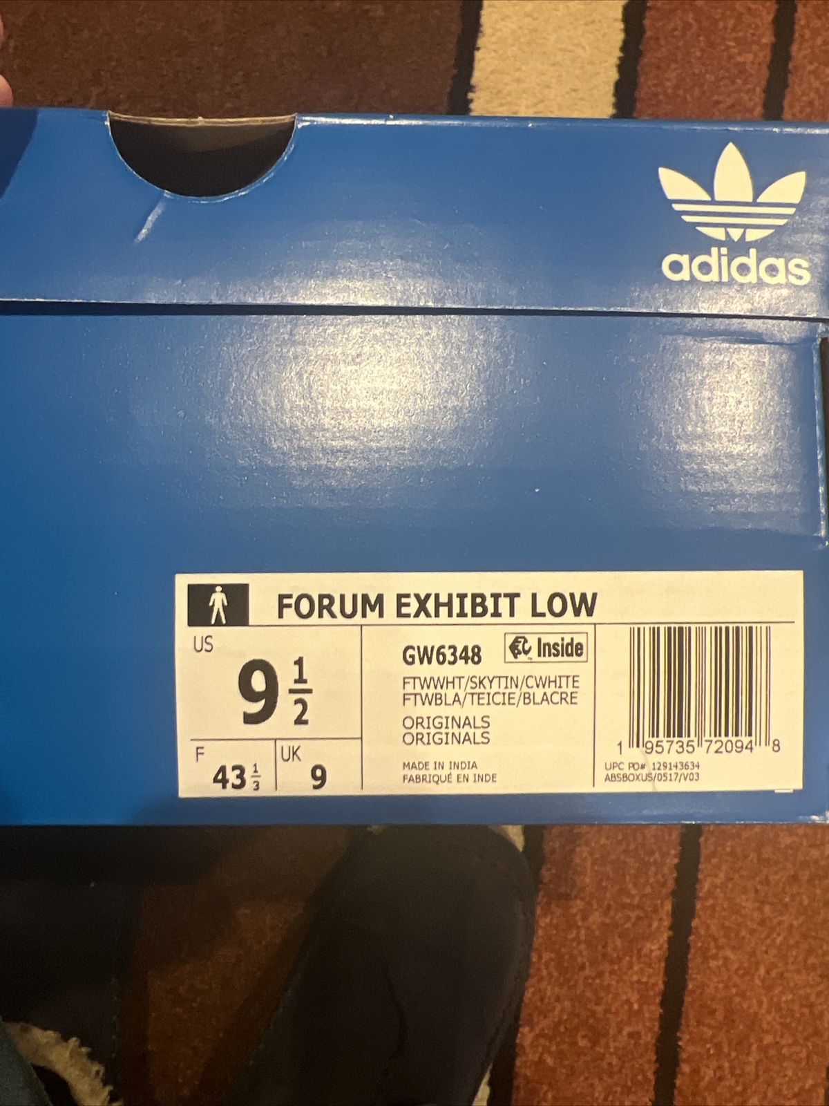 adidas Forum Exhibit Low Shoes Men's 9.5 image 3