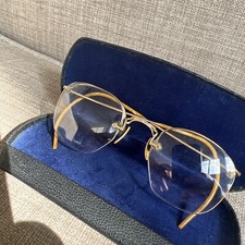 Vintage Half Rim Eyeglasses Antique 1/10 12K GF Rimway Fulvue C42S Glasses