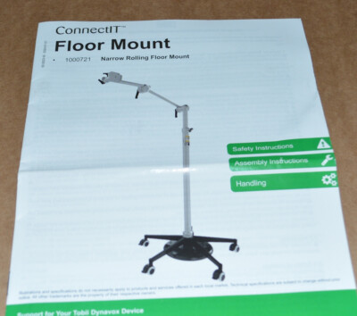 Tobii Dynavox New ConnectIT Rolling Floor Mount with Narrow Rolling Base 1000721