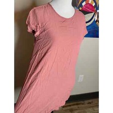 Pink Tunic Top Short Dress Medium Rose Cap Sleeves Forever 21 