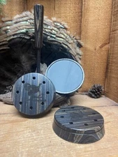 Sweet Caller Tree Bark Gray Slate / Aluminum Friction Pot Turkey Call w/ Striker