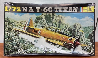 Sealed HELLER/LODELA 1/72 SCALE N.A. T-6G TEXAN Vintage Model Kit CV JD