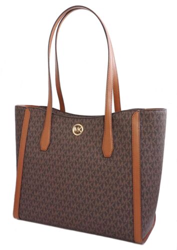 Michael Kors sac femme sac à main cabas Leida LG TZ marron mort neuf - Photo 3 sur 11