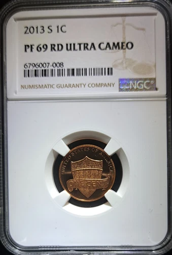 PF69 RD UCam 2013-S Lincoln Cent Union Shield NGC Special Label