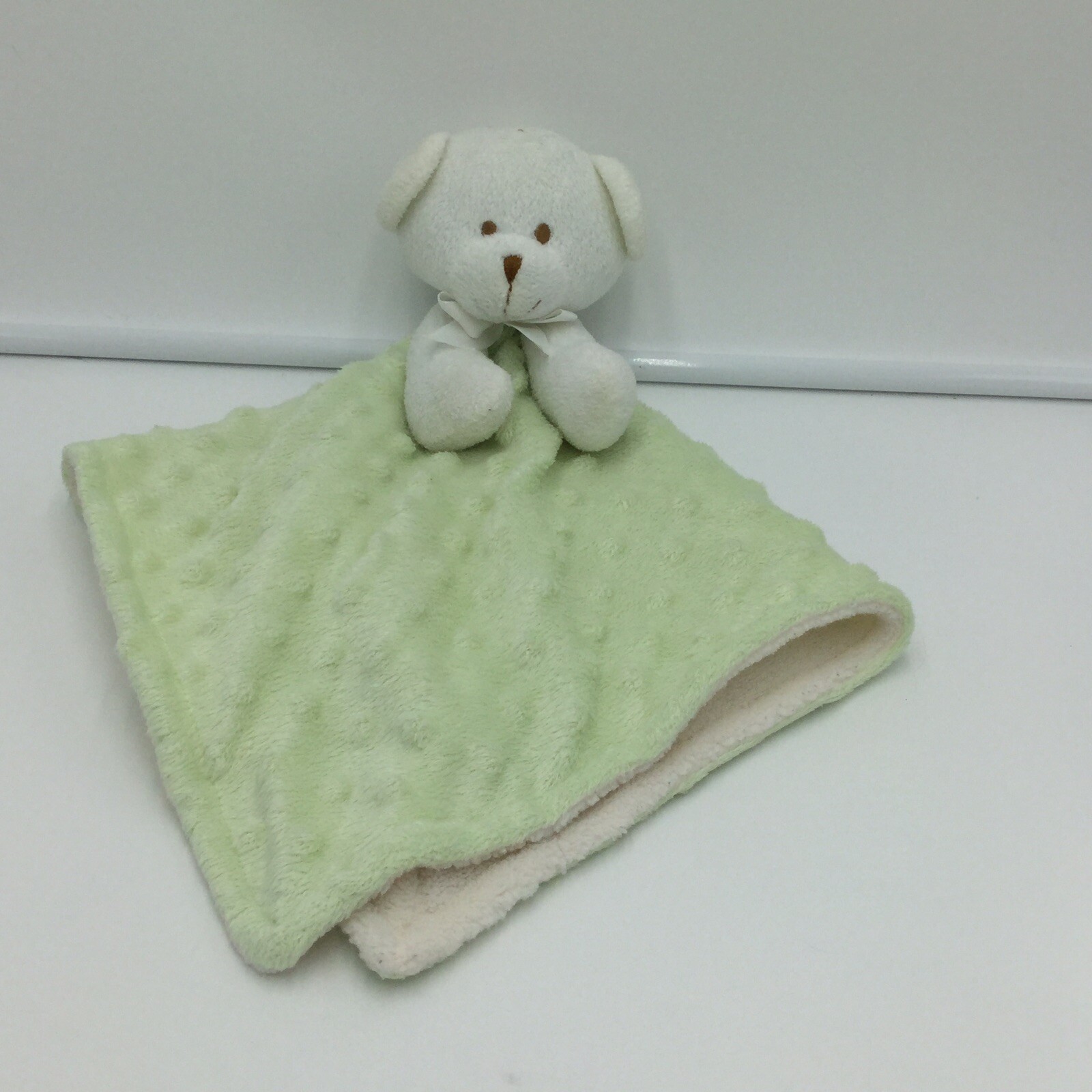 green teddy bear blanket