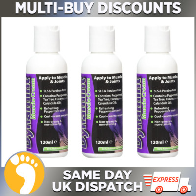 Dynamint Muskelcreme 120 ml x 3 | Muskel- & Gelenkcreme | schnelle & natürliche Linderung
