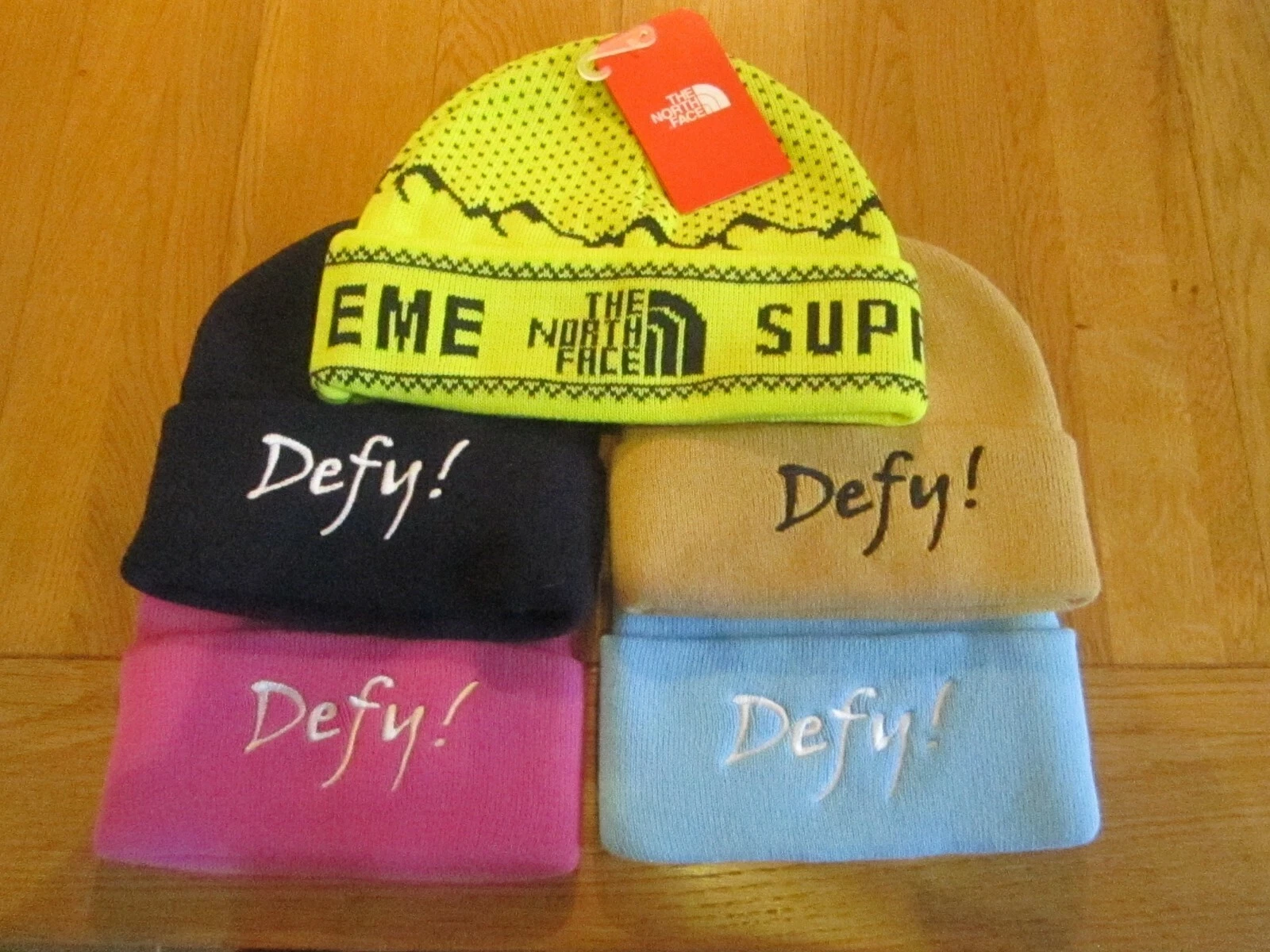 Beanie chapeau ski skateboard casquette north face supreme nike defy hommes femmes battage médiatique