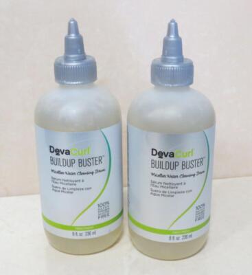 DEVACURL BUILDUP BUSTER MICELLAR WATER CLEANSING SERUM 8 OZ LOT OF 2