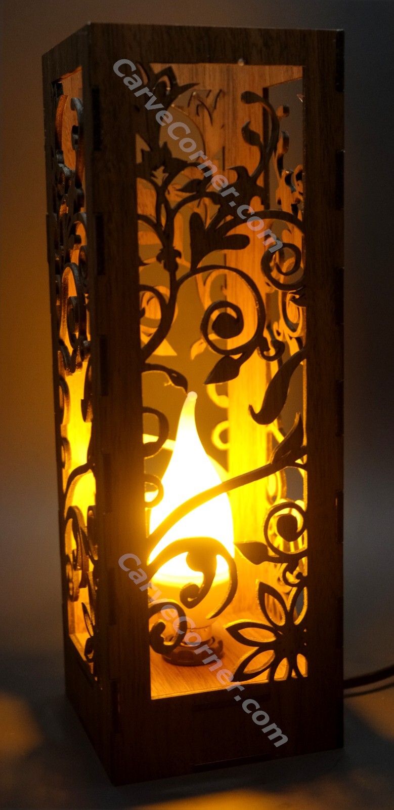 Table lamp - Botanical Radiance of ideal end tables, tables, shelves, bedrooms-image