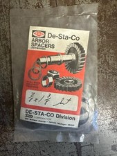 DESTACO Milling Machine Arbor Spacers 7/8"x1-3/8" SHIM SET