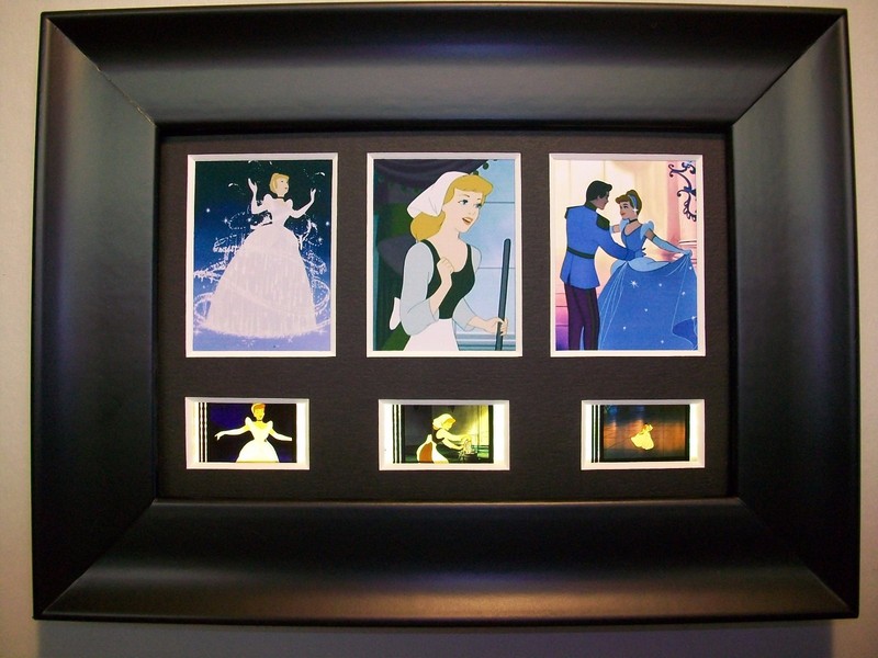 CINDERELLA Framed Trio Movie Film Cell Memorabilia - Compliments dvd poster