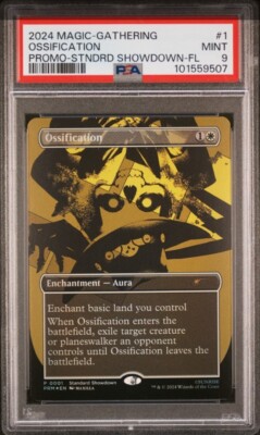 MTG PSA 9 Cowboy Bebop Ossification 0001 Standard Showdown Promo Foil Magic  Mint | eBay