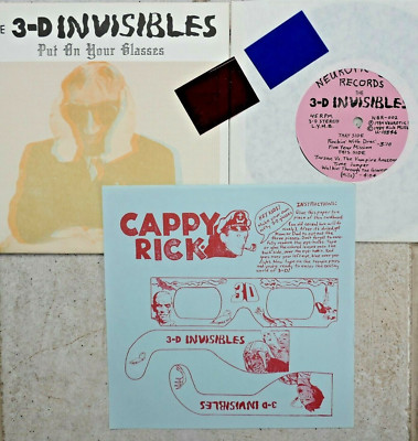 The 3-D Invisibles   Put On Your Glasses 7'' Neurotic Bop NBR-002 + inserts MINT-