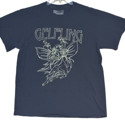Men's L T-shirt Kira Dark Crystal iconic image of Led Zeppelin's Swan Song Label