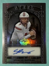 2024 Leaf Trinity Spencer Rattler Steel Auto #S-SR1 Silver #/15