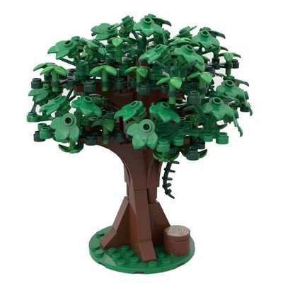 MOC 183pcs Medieval Theme Design Style Green Tree Building Blocks Set New Sealed
