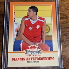 Fleer 2013-14 Fleer Retro Basketball Giannis Antetokounmpo Rookie #47 Card. rookie card picture