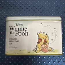 Disney Winnie the Pooh Bear Tea Tin 40 English Breakfast Teabags Classic Tea Tin
