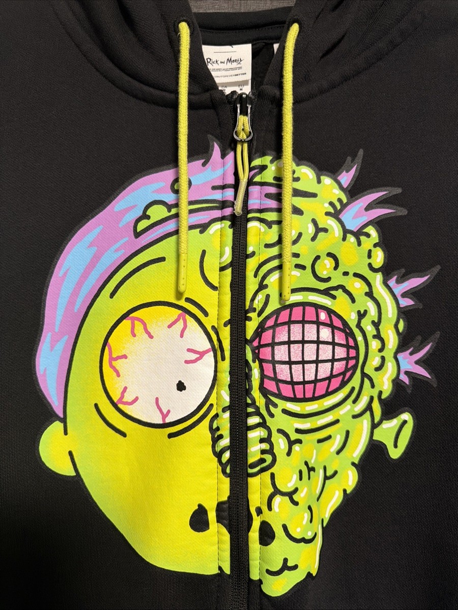 Puma x Rick and Morty Zip-up Hoodie Men's SZ Medium 537098 01
