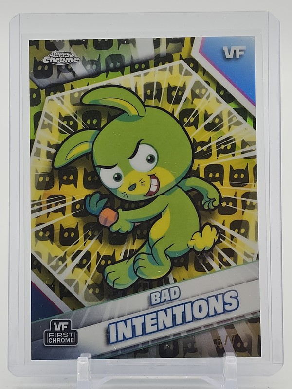 BAD INTENTIONS 2026 TOPPS CHROME VEEFRIENDS 1ST BLACK CAT REFRACTOR /7 #26 Q6608