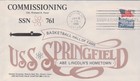 USS Springfield SSN 761 Commissioning Ceremony cover, Groton CT Sub Base 1993 — photo 1