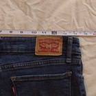 Levi's Women’s Blue Dark Wash Skinny Jeans Mid Rise Distressed 5-Pocket Denim — photo 2