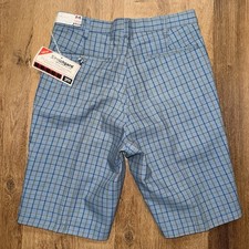 1960s Campus Shorts Mens 29 Slacks Vtg 60s MCM Mod Plaid USA Made Deadstock NOS
