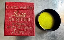 Leica Yellow Filter 1 F. Lens 9, 10,5  13,5cm Circular Color Filter