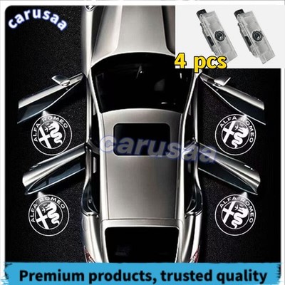 1set of 4X for Alfa Romeo Projection Ghost Shadow car Door Light Never Fade