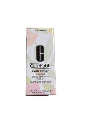12A Clinique Even Better Makeup Foundation Broad Spectrum SPF 15  CN28 Ivory New