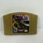 Zelda Majora’s Mask Nintendo 64 N64 Authentic Holographic Label Gold Cartridge