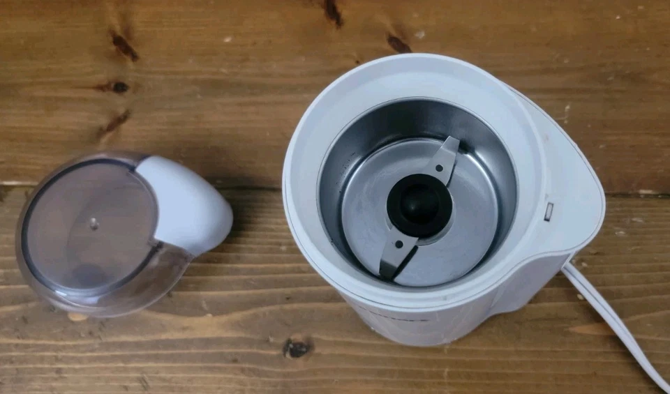 Molinillo de granos de café Cuisinart blanco DCG-20N eléctrico - totalmente probado y funcionando Foto 4 de 4