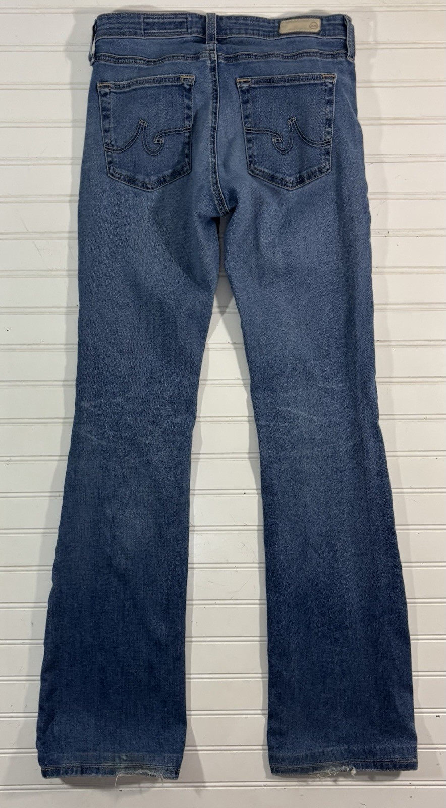 AG Adriano Goldschmied The Angel Bootcut Jeans Denim Size 27R Distressed thumbnail 16