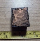 Vintage Letterpress Printing Block Chickens Birds