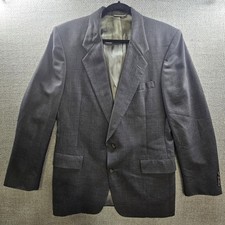 Vintage Christian Dior Monsieur Blazer Mens 42L Gray Wool Sport Coat USA Union