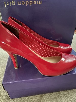 Madden Girl Getta Platform Heels - Women's Size 9 Red