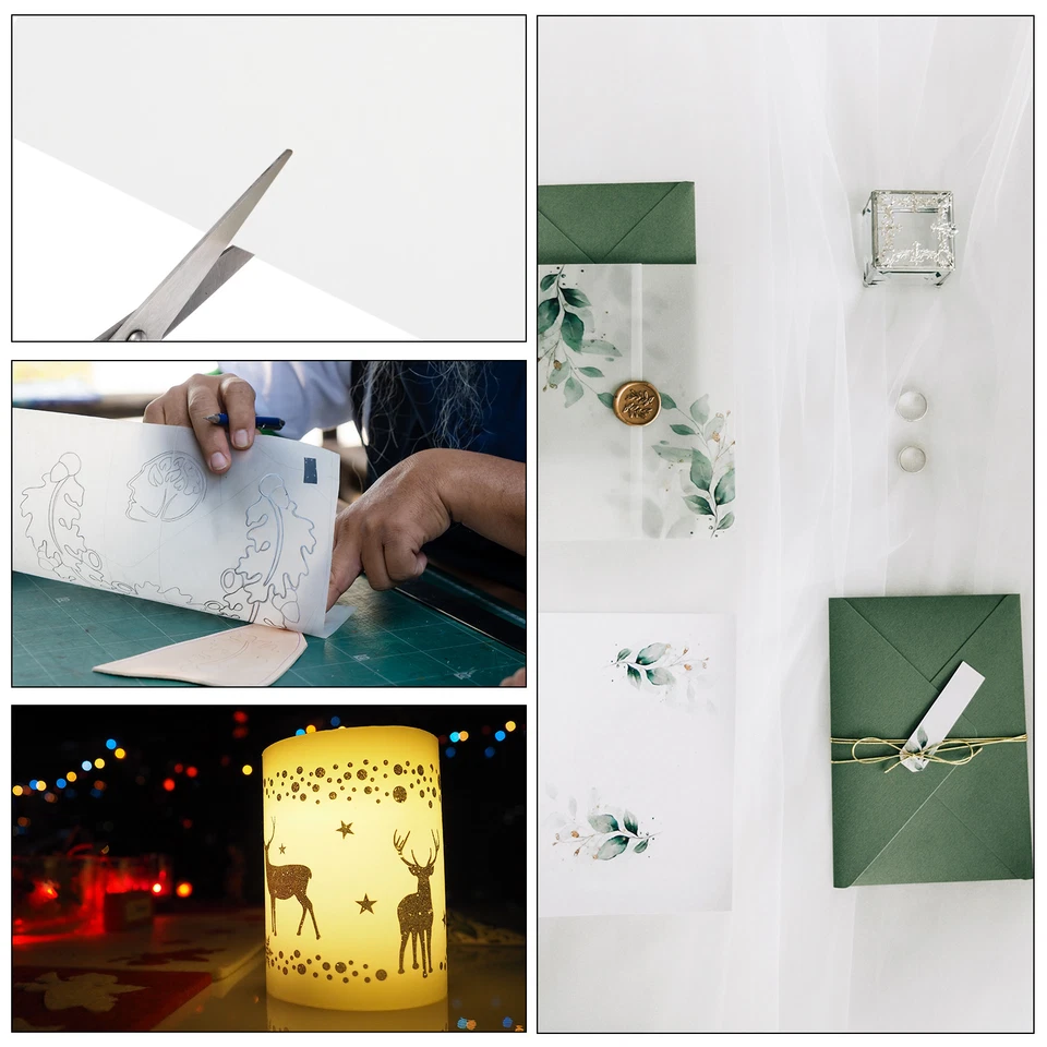 100 Sheet Vellum Paper 5x7 Vellum Paper Printable Translucent Paper 100GSM White - Изображение 4 из 4