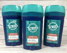 Tom's of Maine Complete Protection Sandalwood & Vanilla Deodorant 2.6oz (3Pk)