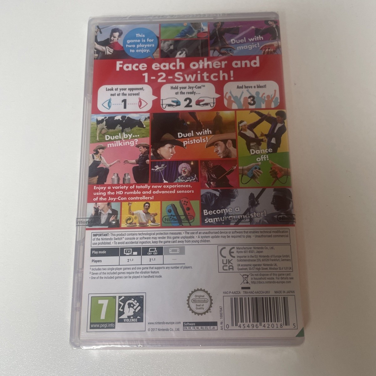 Two Players Nintendo Switch Player Games 1-2-Switch (Nintendo