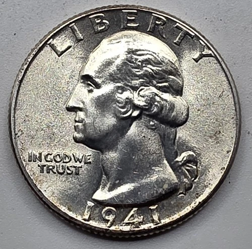*SILVER* 1941 (BU)  Washington Quarter -《Great Way To Buy Silver!!》