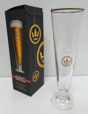 CROWN LARGER BWS EXCLUSIVE GLASS 300ML TALL BEER PINT CUP WITH BOX