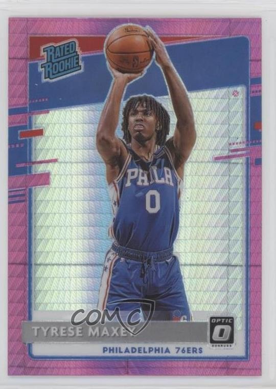 2020-21 Panini Donruss Optic Rated Hyper Pink Prizm Tyrese Maxey Rookie RC 02y7