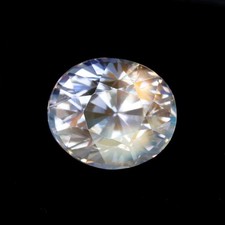 1.80cts EXCELLENT FACETED OVAL CUT NATURAL MILD RAINBOW SHEEN MOONSTONE