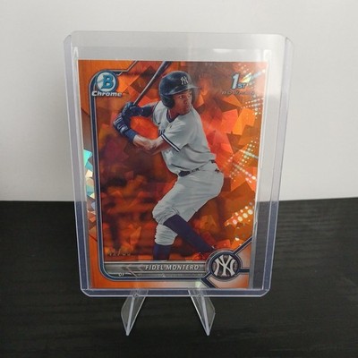 2022 Bowman Sapphire Edition - Chrome Prospects Fidel Montero #BCP-74 Orange /50