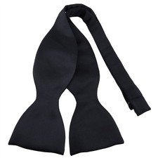 TigerTie Selbstbinder Seidenfliege in schwarz...