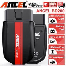 ANCEL BD200 OBD2 Scanner Bluetooth Code Reader Check Engine Battery Test Tool
