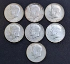 1965,67,68D(3),69D(2) Kennedy 40% Silver Half Dollars AU/Unc Lot #26K65 7 Coins!