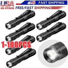 1-100 Small LED Flashlight Torch Penlight For Dentist Camping Hiking Pocket Lamp
