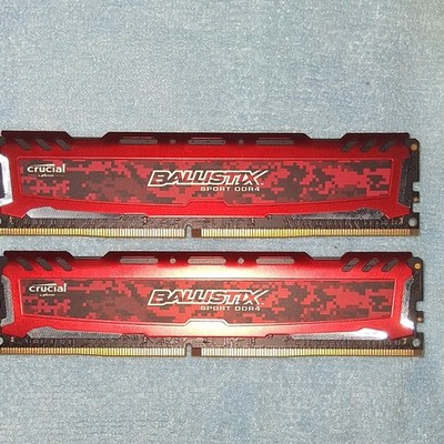 Crucial Ballistix Sport DDR4 DIMM 16GB (2x8GB) PC4-19200 288-Pin