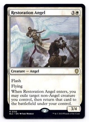 Restoration Angel NM Commander: Bloomburrow 150 MTG Regular